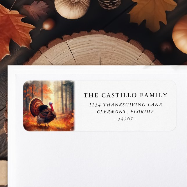 Personalised Thanksgiving Turkey in the Forest (Creator Uploaded)