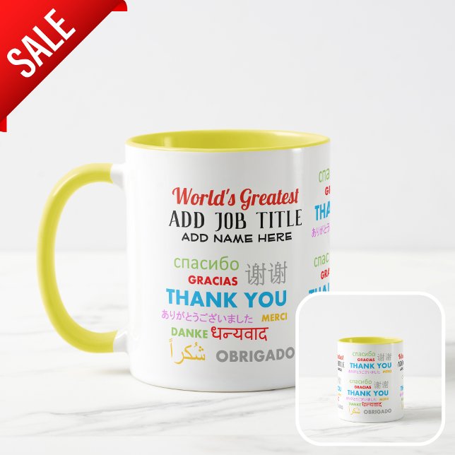 Personalised THANKYOU ANY Coworker BOSS Colleague Mug (Creator Uploaded)
