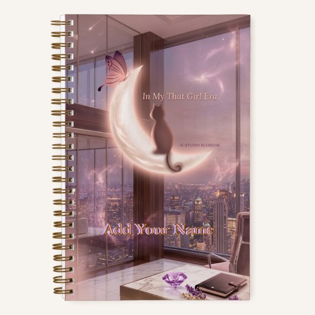 Personalised That Girl Era Manifestation Journal (Front)
