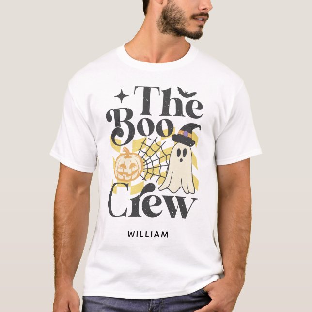 Personalised The Boo Crew Halloween T-Shirt (Front)