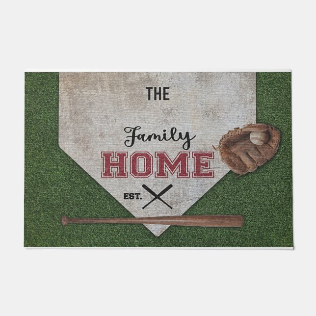 Personalised The Family's Name Home Doormat (Front)