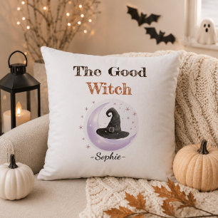 Personalised The Good Witch – Halloween Pillow