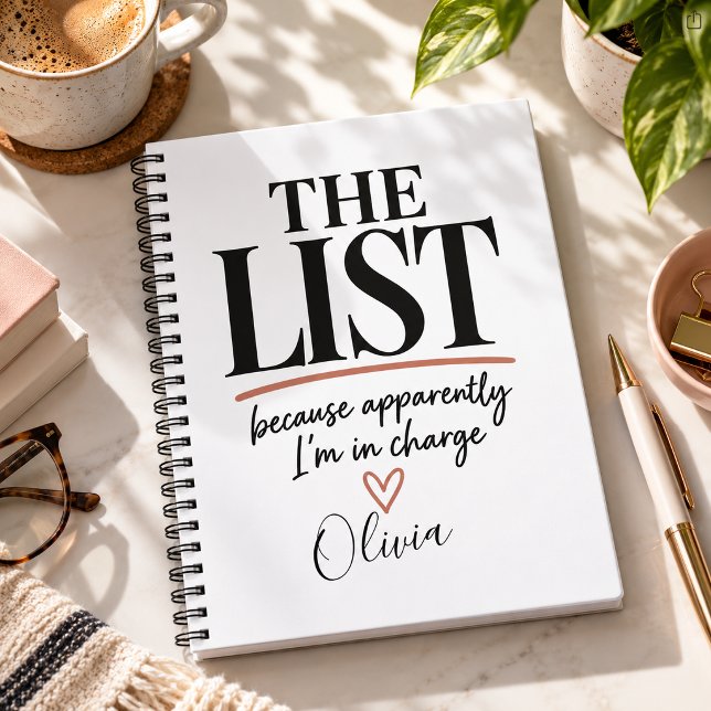 Personalised The List Funny Custom Name Notebook (Creator Uploaded)