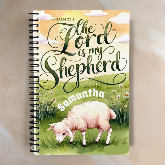 Personalised The Lord is My Shepherd Journal (Creator Uploaded)