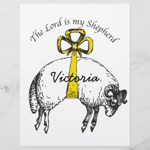 Personalised The LORD is my shepherd Psalm 23