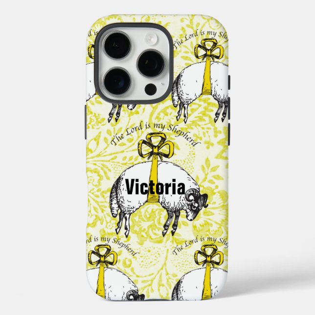 Personalised The LORD is my shepherd Psalm 23 Case-Mate iPhone Case (Back)