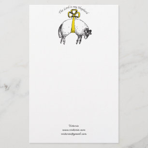 Personalised The LORD is my shepherd Psalm 23 Stationery