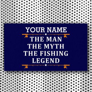 Personalised The Man The Myth The Fishing Legend