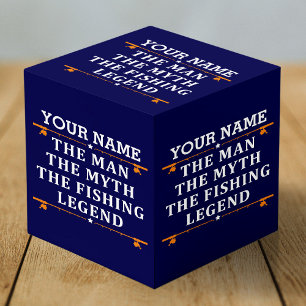 Personalised The Man The Myth The Fishing Legend Cube