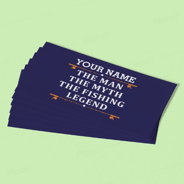 Personalised The Man The Myth The Fishing Legend Discount Card (Creator Uploaded)