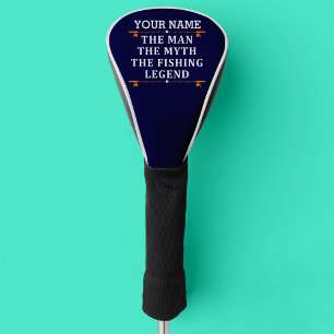 Personalised The Man The Myth The Fishing Legend Golf Head Cover