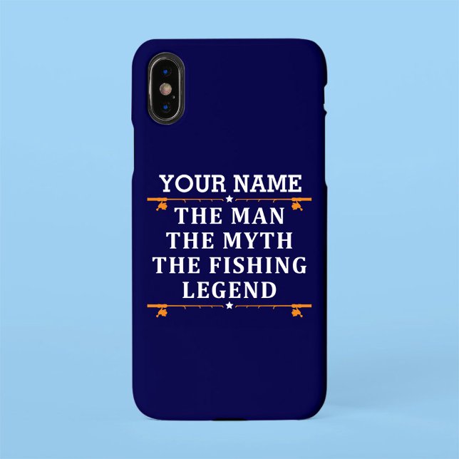 Personalised The Man The Myth The Fishing Legend i iPhone Case (Creator Uploaded)