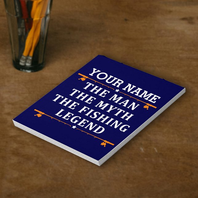 Personalised The Man The Myth The Fishing Legend Notepad (Creator Uploaded)