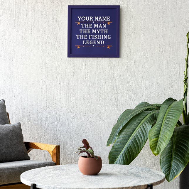 Personalised The Man The Myth The Fishing Legend Photo Print (Creator Uploaded)