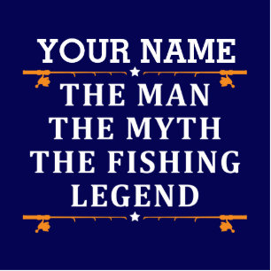 Personalised The Man The Myth The Fishing Legend Standing Photo Sculpture