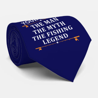 Personalised The Man The Myth The Fishing Legend Tie