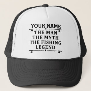 Personalised The Man The Myth The Fishing Legend Trucker Hat