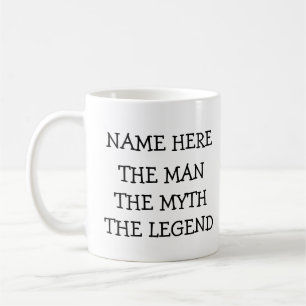 Personalised The Man The Myth The Legend Coffee Mug