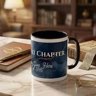 Personalised "The Next Chapter"  Retirement Mug