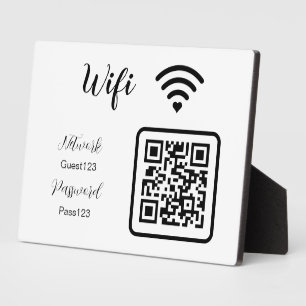 Personalised The Wifi Password Sign for Business Plaque