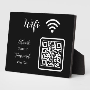 Personalised The Wifi Password Sign for Business Plaque