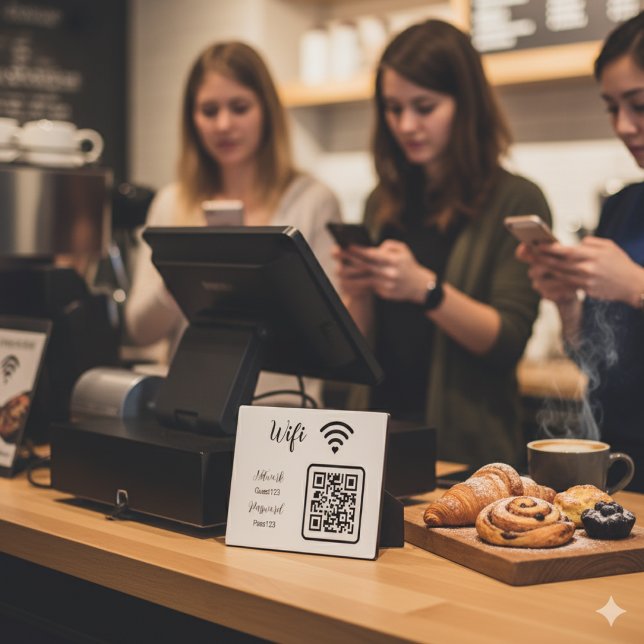 Personalised The Wifi Password Sign for Business  Plaque (Creator Uploaded)