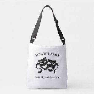 Personalised Theatre Acting Class Logo Or Name Crossbody Bag
