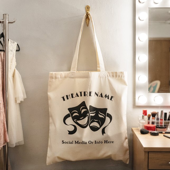 Personalised Theatre Acting Class Logo Or Name Tote Bag (Creator Uploaded)