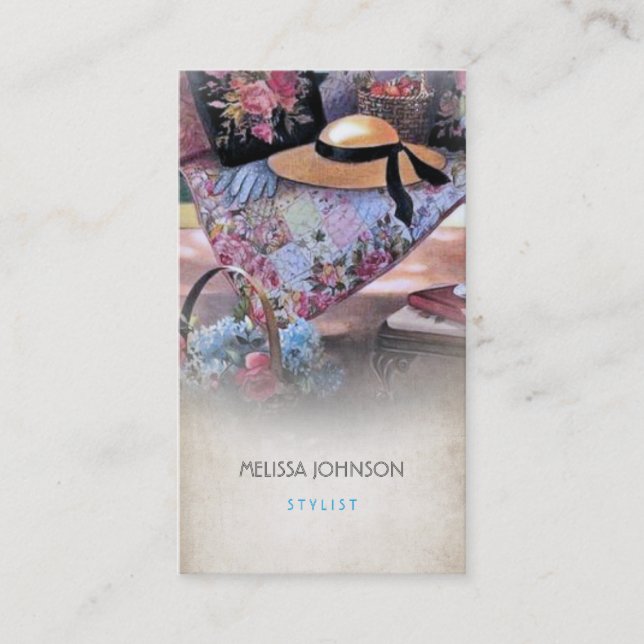 Personalised Therapist Psychologist Stylist Business Card (Front)