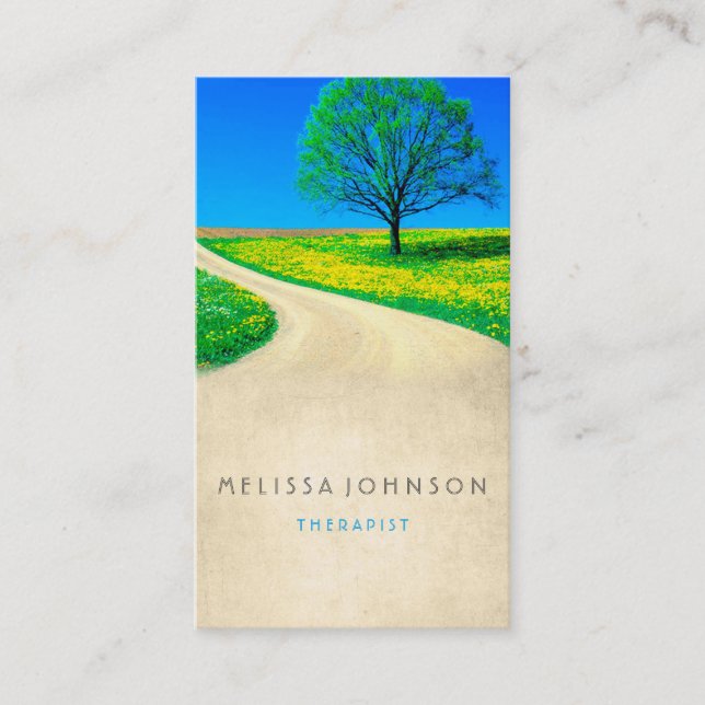 Personalised Therapist Psychologist Way Hope Business Card (Front)