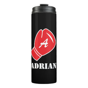 Personalised Thermal Tumbler with red boxing glove
