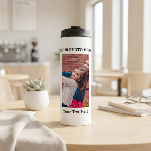 Personalised Thermal Water Bottle with Photo