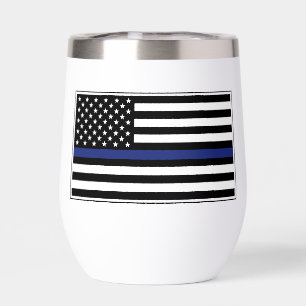 Personalised Thin Blue Line Police Officer Flag