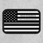 Personalised Thin Silver Line Corrections Officer