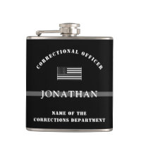 Personalised Thin Silver Line Corrections Officer