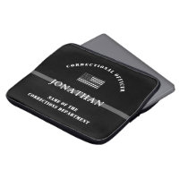Personalised Thin Silver Line Corrections Officer