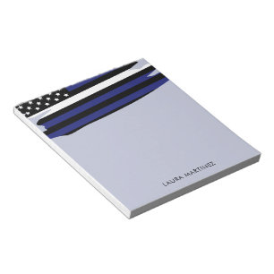 Personalised Thin White Line EMT EMS Paramedic Notepad