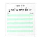 Personalised Things To Do Notepad