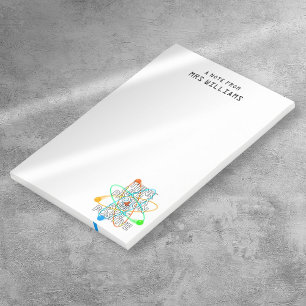 Personalised THINK LIKE A PROTON AND STAY POSITIVE Post-it Notes