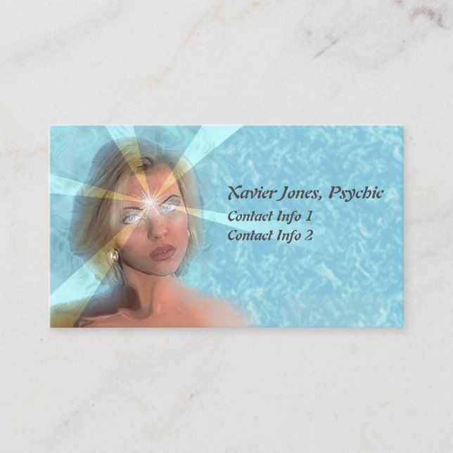 Personalised third eye psychic business cards (Front)