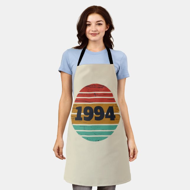 Personalised Thirty vintage 30th birthday party Apron (Worn)