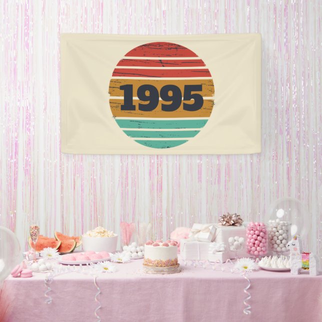 Personalised thirty vintage 30th birthday party banner (Party)