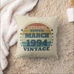 Personalised Thirty vintage 30th birthday party Cushion<br><div class="desc">You can add some originality with this limited edition, premium quality, and original, classy, retro, and vintage-looking birthday graphic design with a cool typography font. This is a great gift idea for men, women, husbands, wives, girlfriends, and boyfriends who will love this one-of-a-kind piece of art—a unique and funny holiday...</div>