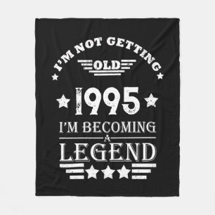 Personalised Thirty vintage 30th birthday party Fleece Blanket