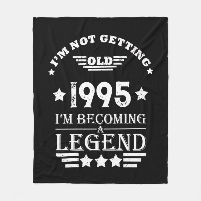Personalised Thirty vintage 30th birthday party Fleece Blanket (Front)