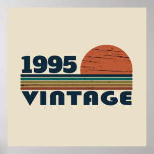 Personalised thirty vintage 30th birthday party poster