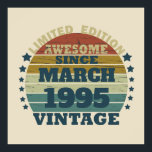 Personalised Thirty vintage 30th birthday party Poster<br><div class="desc">Add originality to your wardrobe with this vintage retro sunset graphic design and stylish typography font lettering. It's a perfect gift for men,  women,  husbands,  wives,  girlfriends,  and boyfriends who will love this unique artwork. An ideal and fun holiday present for your birthday celebration.</div>