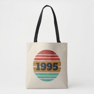 Personalised thirty vintage 30th birthday party tote bag