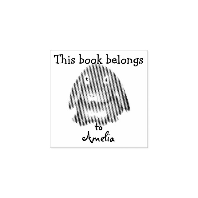 Personalised  - This book belongs to - Rabbit Rubber Stamp (Imprint)