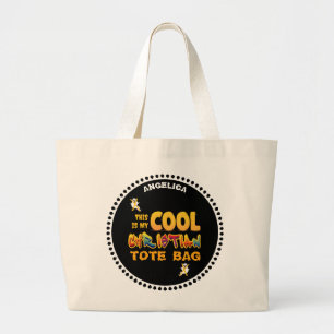Personalised THIS IS MY COOL CHRISTIAN Halloween Large Tote Bag